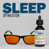 Sleep Optimization Bundle:  Max Strength CBD Oil + Blue Light Blocking Glasses - Element Health LLC