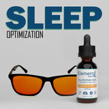 Sleep Optimization Bundle:  Max Strength CBD Oil + Blue Light Blocking Glasses - Element Health LLC