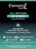 Full Spectrum CBD Gummies        750mg - 30  per pack - Element Health LLC