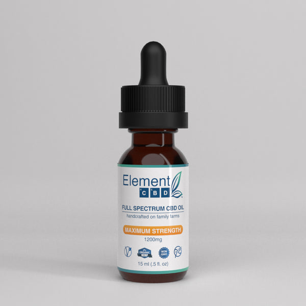 Full Spectrum CBD Oil - Maximum Strength 1200 mg - 15 mL – Element