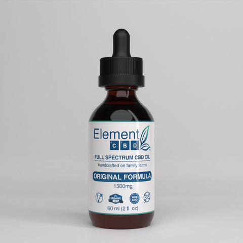 Full Spectrum CBD Oil - Original Formula 1500 mg (60 mL) - Element Health LLC