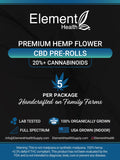 CBD Pre-Rolls - Premium Hemp Flower (5-Pack) - Element Health LLC
